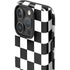 Black and White Checkered iPhone 16 Pro Max Impact Case
